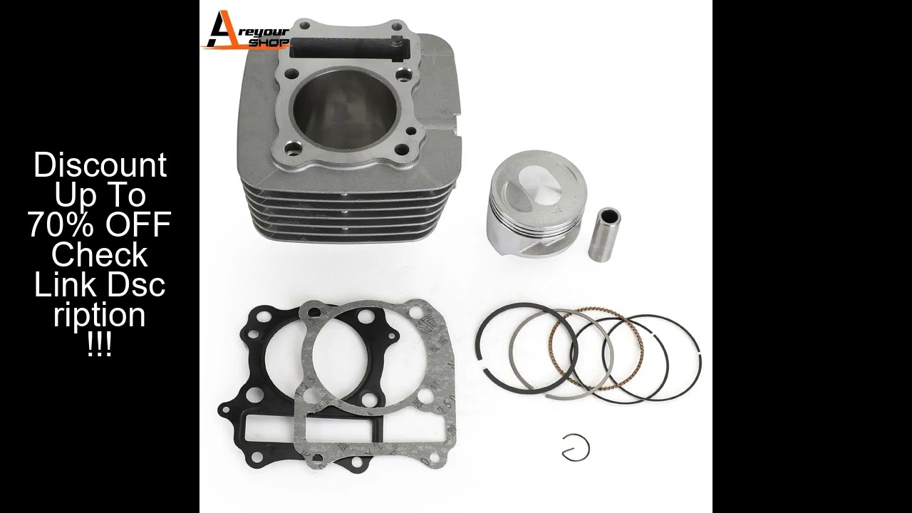 Areyourshop Piston Top End Kit for Suzuki DR 200 S SE DF 200 RV 200 VanVan SP 200 DR200SE DR200 RV20