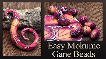 Create Easy Mokume Gane Beads with Polymer Clay
