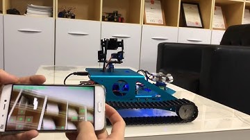 樹莓派4B/3B+履帶坦克智能小車WiFi視頻編程機器人DIY套件python