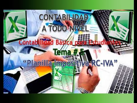 Planilla RC- IVA  en Excel  Video N° 5