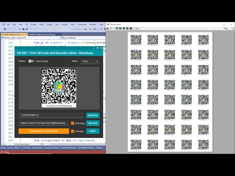 VB.NET Lecture 4 Design form for QR Code and Barcode printing program (2/5)