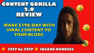 CONTENTGORILLA 2.0 review demo  👉Content Gorilla 2.0  👉 make money w/ content from  videos