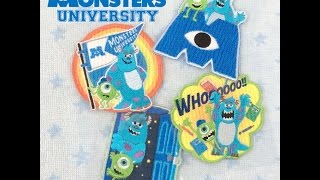 ディズニーモンスターズユニバーシティのスタディワッペン（大）シール・アイロン両用タイプ