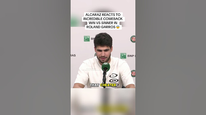 “Cheaters don’t win” - Carlos Alcaraz Postmatch interview - Sinner vs Alcaraz - Roland Garros
