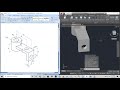 Autocad Mechanical 2018. Ejercicio 42. Pieza en 3 dimensiones usando lineas de referencia