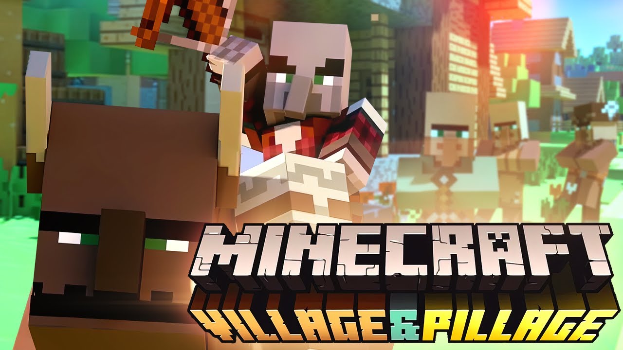 Minecraft 1.14 4 Village & Pillage MINECRAFT VILLAGE AND PILLAGE - YouTube