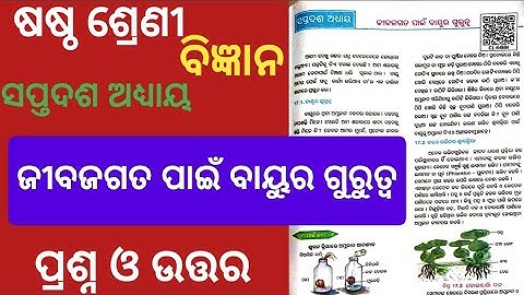 Class 6 Science Chapter 17 Question answer l Jibajagata Pain Bayura Gurutwa Question Answer Class 6 