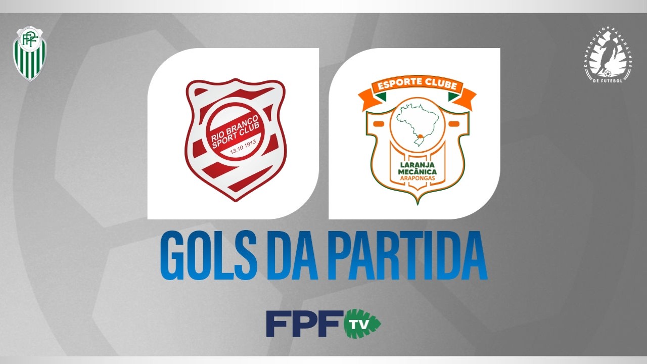 GOLS | RIO BRANCO 3X0 LARANJA MECÂNICA | SEGUNDONA SANEPAR 2026 | RODADA 1