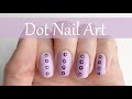 Einfaches Punkte Nageldesign in Lila nail art dots | 'seni Nageldesign