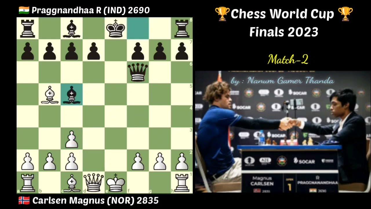 FIDE World Cup 2023 Finals: Praggnanandhaa fights Carlsen to a solid draw -  ChessBase India