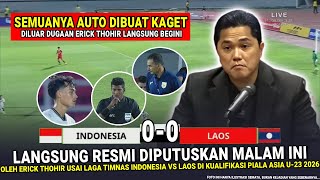 🔴 Erick Thohir's VERY CRAZY & SHOCKING DECISION!! Final Result: 0-0 Indonesian National Team vs. ...