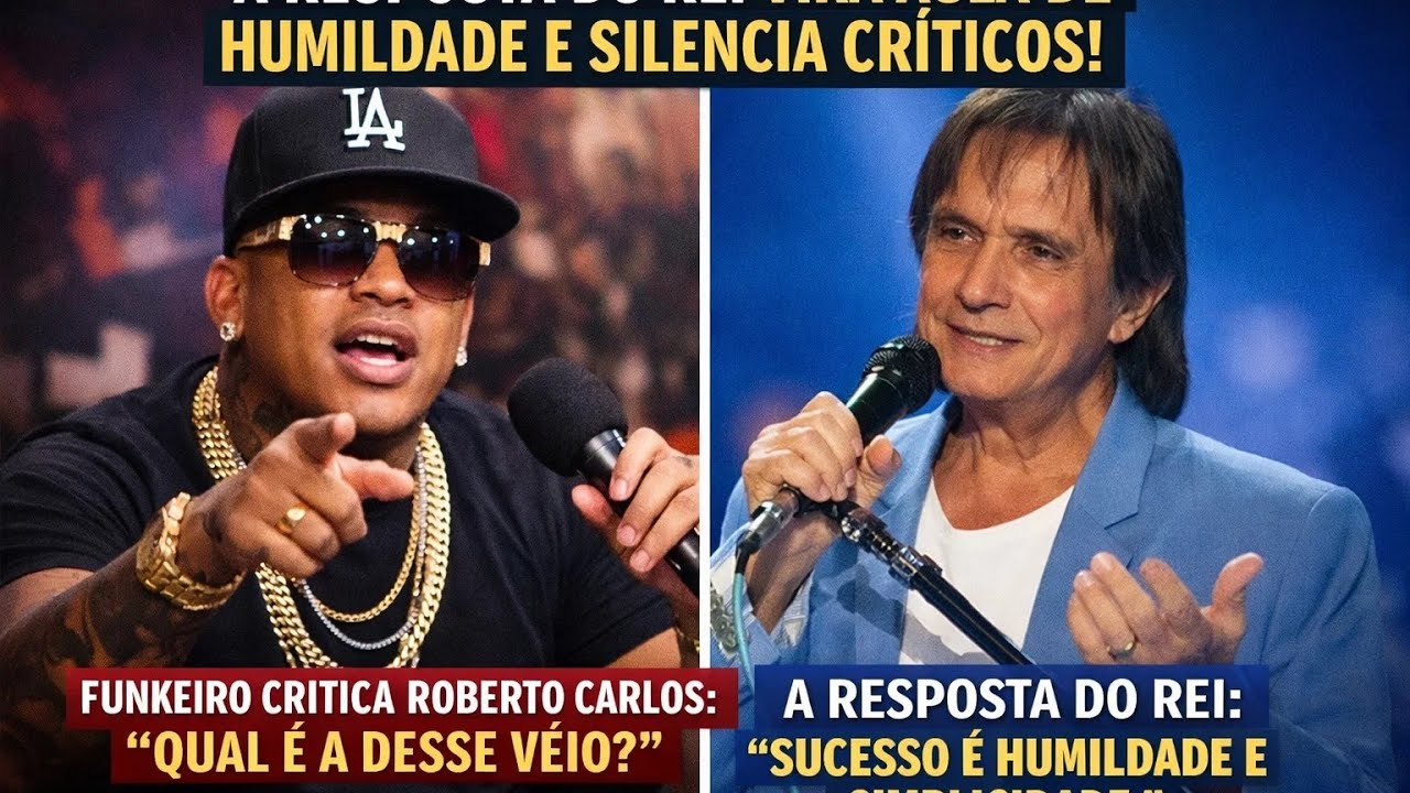 🔴 Roberto Carlos é insultado por funkeiro mas resposta do rei vira aula de Humildade!