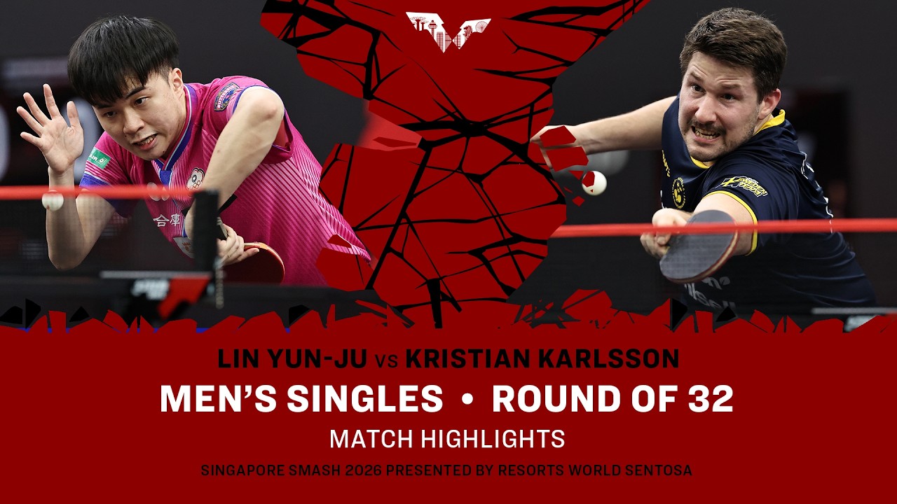 Lin Yun-Ju vs Kristian Karlsson| MS R32 | #WTTSingapore2026