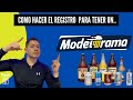 ¿Cómo hacer el registro para poner un Modelorama?