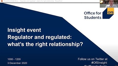 Part one - Insight event: Regulator and regulated: what’s the right relationship?