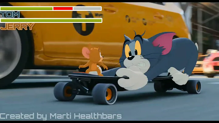 Tom & Jerry's Skateboard Ride with healthbars|Tom & Jerry (2021)