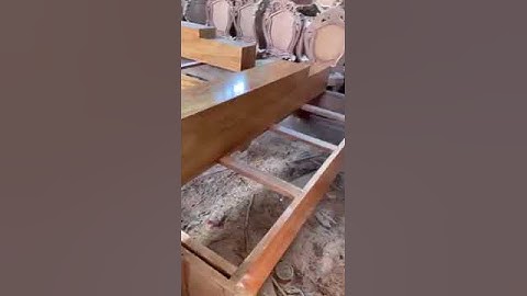 Hàng mộc sofa gỗ tự nhiên nguyên tấm thực tế tại xưởng