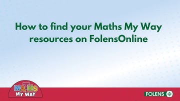 Maths My Way on FolensOnline