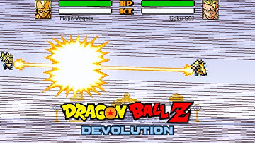 Dragon Ball Z Devolution: Majin Vegeta vs. Super Saiyan 3 Goku!