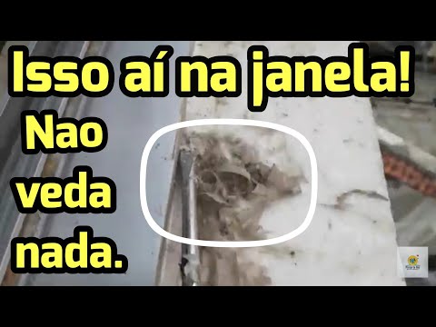 Chega de passar raiva com isso! Anos usando isso na janela, e sempre vaza água pelo alumínio.