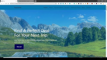 Travel website | Part-1 | How to make a travel website in HTML5 & CSS 3 | Travel website project