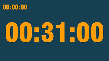31 minute timer (with end alarm, time elapsed and progress bar)