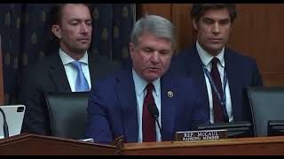Rep. McCaul Gives Opening Remarks at Full Committee Hearing