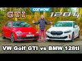 BMW 128ti v VW Golf GTI - review & 0-60mph, 1/4-mile and brake comparison!