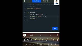 Assigning value to variable using () execution using c in tamil #happycoding #cprogramming #tamil