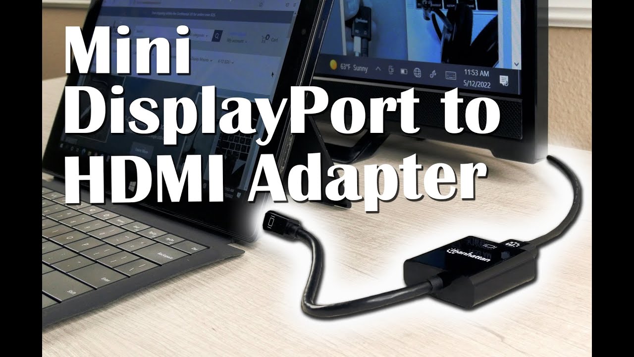 Manhattan Mini DisplayPort to HDMI Adapter - YouTube