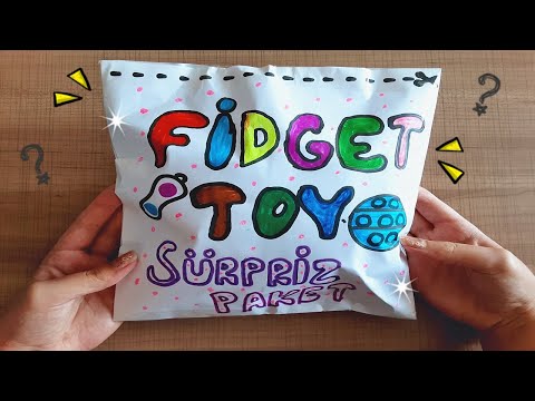 FİDGET TOYS SÜRPRİZ PAKET AÇIYORUM | KENDİ YAPTIĞIM FİDGET TOYS |FİDGET TOY BLİND BAG| dıy fidget