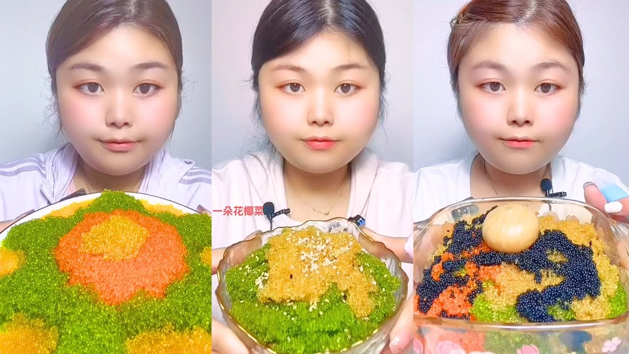 Seafood Texture ASMR | Massive Fish Roe Bowl Eating #47