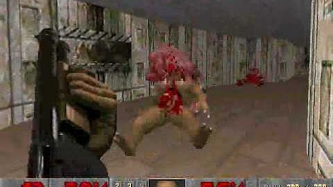 Doom 2 Hell on Earth map 10 Refueling Base