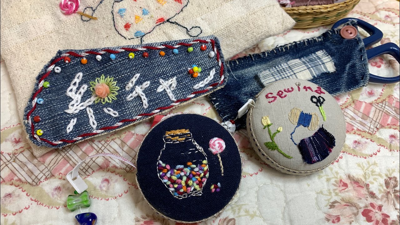 Sewing] Introducing cute macaron measuring tape, embroidery, and a