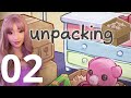 Asmr gaming sur unpacking  partie 2   dballage de cartons sons satisfaisants et chuchotements