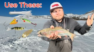 Best LURES for Ice Fishing Stocked TROUT!