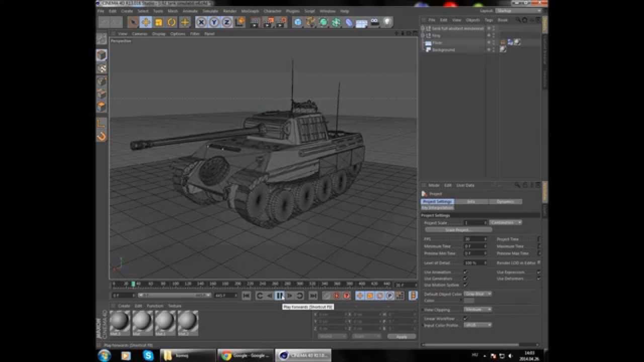 tank simulation in cinema 4d - YouTube