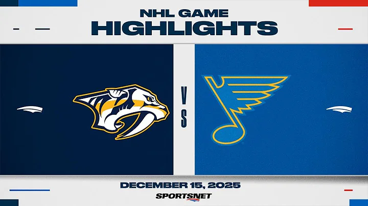 NHL Highlights | Predators vs. Blues - December 15, 2025