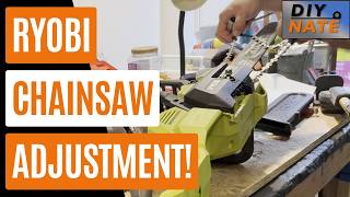 Ryobi 40V Chainsaw - Adjust Chain Tension and Resetting the Chain! Easy How-To Tips and Pointers!