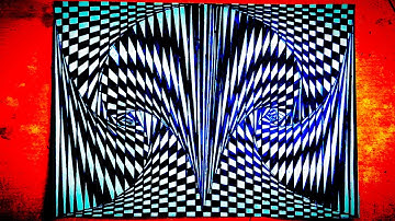DRAWING AN EYE-OPENING GEOMETRIC OP ART ILLUSION SIMPLE LINES, COMPLEX ILLUSION
