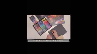 문교오일파스텔/컬러차트/발색테스트