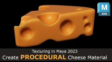 Create Procedural Cheese Material 🧀 in Maya 2023 (Tutorial)