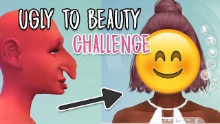UGLY TO BEAUTY CHALLENGE | SIMS 4 CC || Foxy Draws