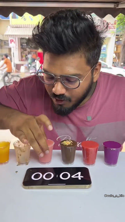 FRUIT SHOTS DRINKING CHALLENGE😱 फल शॉट्स पीने की चुनौती🔥 #shorts #foodie #streetfood