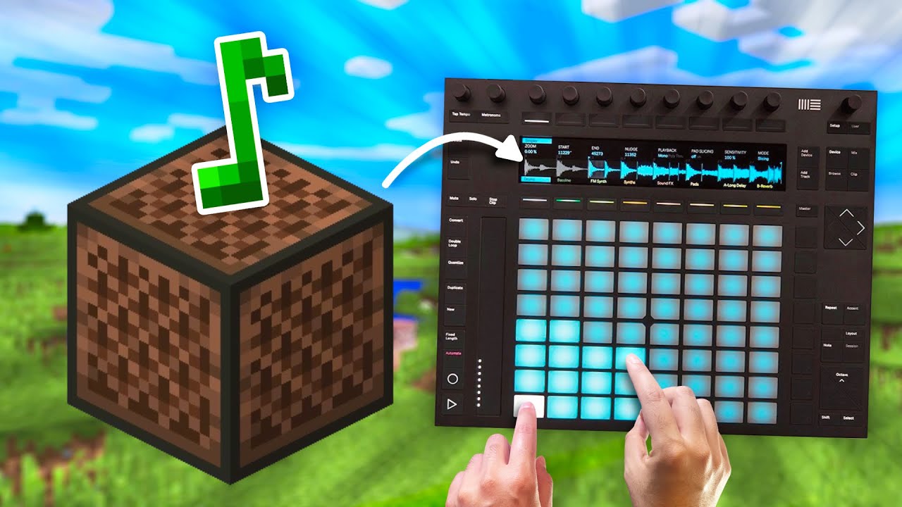 Making Music with Minecraft Note Block Sounds - YouTube