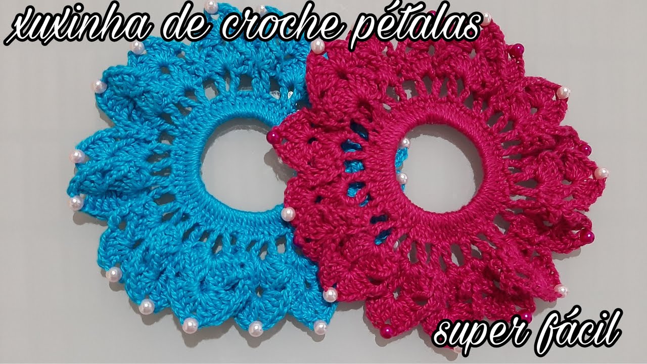Xuxinha de croche pétalas super fácil