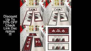 60/80/120CM Christmas Elk Floor Mat Xmas Tree Kitchen Rug Doormat Home Decor Navidad Natal Christmas