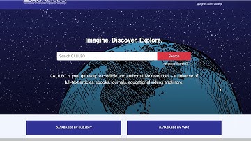 GALILEO Search: Logging in and using the wayfinder