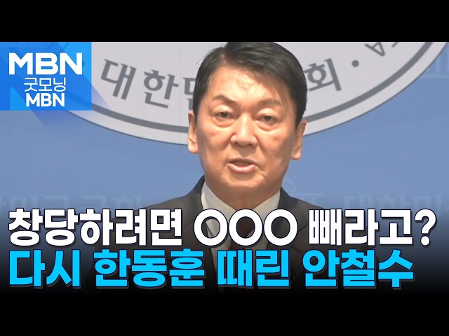 안철수 "한동훈, 창당한다면 친한계 여의도 레커 빼고" 권영세 "장동혁 물러나야" [굿모닝 MBN]