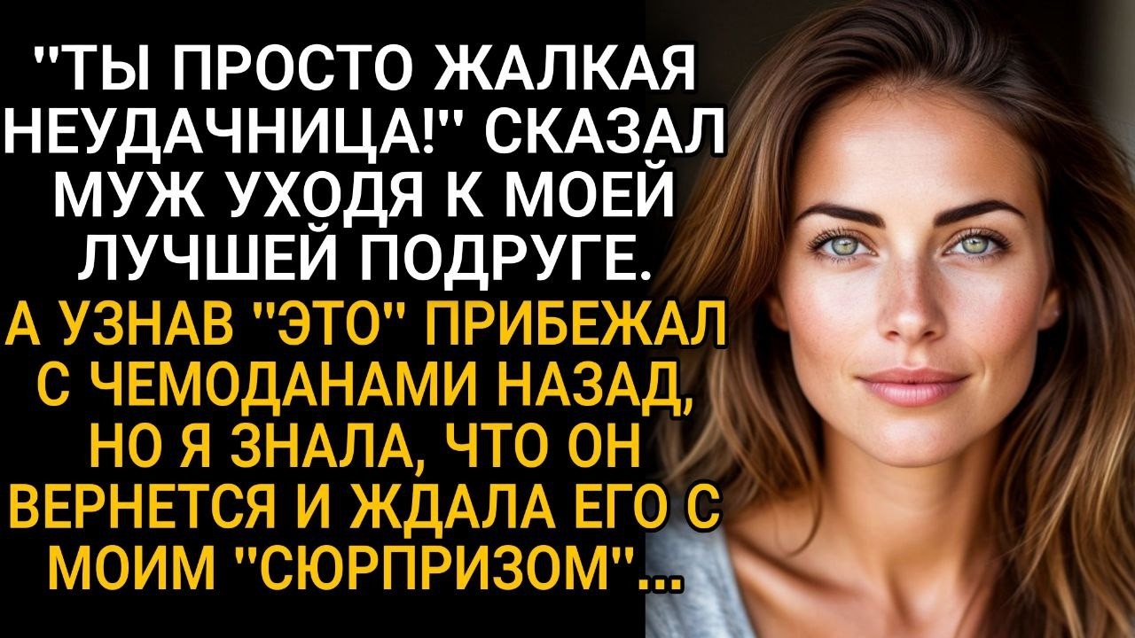 «Ты жалкая неудачница!» — сказал муж. Но узнав это, вернулся. А я ждала его с сюрпризом…